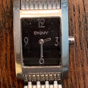 DKNY NY-3607 Black Dial Rectangular Bracelet Watch.